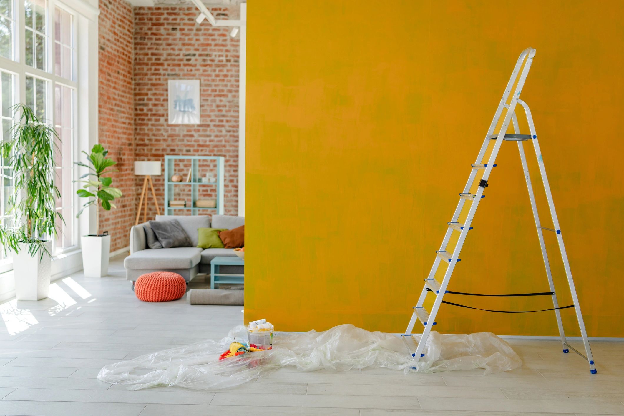 Home improvement professional at work